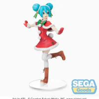 Sega Cute Anime Figure Racing Miku 2021 Christmas Ver. Action Figure Colletible Model Toys MIKU Original