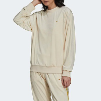 Adidas Original Sweatshirt H18044 女 長袖 上衣 奢華 天鵝絨 舒適 國際版 米