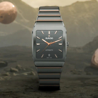 【Rado 雷達表】最新廣告款Anatom方拱形電漿陶瓷自動腕錶32.5㎜-加8重好禮 R01(R10203102)