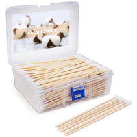 400 Pcs 6 Inch Long Cotton Swabs with Wood Handle Highly Absorbent Long Q Tips for Makeup andCare Li