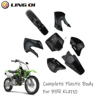 Motorcycle Fairing Kits For BBR KLX110 Style Body Set Plastic Fender Kit To Dirt Bike/Pit Bike KLX 110
