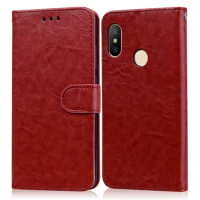 For Coque Xiaomi Mi A2 Lite Case Leather Silicon Flip Case For Xiaomi Mi A2 Phone Case For Xiaomi MI A 2 A2lite MiA2 Wallet Case