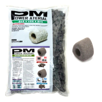【PM遠紅外線濾材】三角型L號5L袋裝培菌濾材陶瓷環Power Material(台灣製造淡水.水草.海水用)