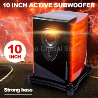 10 inch Super Subwoofer Speaker High Power HiFi Fever Home Speaker Wooden Active Speaker Audio Amplifier Home Cinema Sound Box