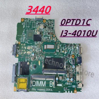 13221-1 For DELL Latitude 3440 Laptop Motherboard CN-0PTD1C 0PTD1C PTD1C I3-4010U CPU DDR3 100% Tested OK Secondhand