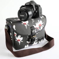 Retro DSLR Camera Cover Case Photo Shoulder Bag For Canon EOS R5C R3 R5 R6 6D Mark II 5D4 5D3 5D2 850D 90D 200D 500D 3000D 1500D
