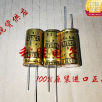 2PCS Original Black King Kong High Voltage Amplifier Capacitor 570V 82UF 18X35 W Gold Case Replacement 500V 82UF