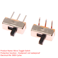 10pcs berkualiti tinggi Togol suis SS12D00 Interruptor On-Off Mini Slide Switch 3Pin 1P2T 2 POSITION