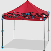 Custom 10x10 Ft. 3x3 M Aluminum Pop Up Storage Canopy Trade Show Tent 10x20 Commercial Large Event Party