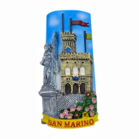 San Marino 3D Fridge Magnet Souvenir Gift,Resin Handmade San Marino Refrigerator Magnet Home &amp; Kitchen Decoration Collection