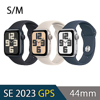 2023 Apple Watch SE 44mm 鋁金屬錶殼配運動錶帶(GPS)-S/M