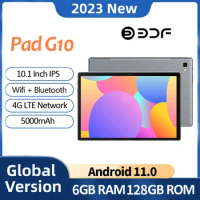 Original BDF Tablet G10 Pad 10.1 Inch 6GB RAM 128GB ROM Dual Sim Card 4G LTE WiFi Tablets Android 11.0 IPS HD 5000mAh Tablette
