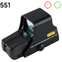 551 Red Dot Sight Reflex Holographic Red Green Dot Sight Metal Hunting Optical Riflescope Tactical Shooting Aiming Airsoft Scope