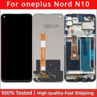 IPS 6.49'' For OnePlus Nord N10 5G LCD Display With Frame Touch Screen Digitizer BE2029 BE2025 BE2026 BE2028
