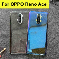 6.5" For Oppo Reno Ace Battery Cover Rear Glass Door Housing For OPPO Reno Ace Back Battery Cover Transparent Case