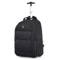 OIWAS Rolling Luggage Backpack Men Trolley Bag with wheels Business Wheeled Backpack Cabin Carry on Trolley Bag
