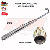 Hot Sale C70 , GBO , GBOJ - STD CHROME EXHAUST // EXZOS STANDARD