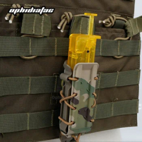 Tactical Alien Molle Pistol Airsoft Magazine Pouch Holster Set Pistol 9mm Fastmag Belt Clip Nylon Pouches