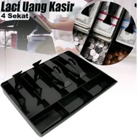 FASITE Laci Uang Kasir 4 Sekat Plastik Coin Cash Drawer Tray - 002