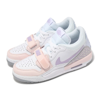 【NIKE 耐吉】休閒鞋 Air Jordan Legacy 312 Low GS 大童 女鞋 粉紅 紫 爆裂紋(HF0747-151)