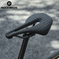 ROCKBROS Bicycle Saddle Ultralight 3D Printing Bike Saddle Seats Integrated Zonal Shock Absorption MTB Road Cycling Seat Parts