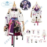 Game Honkai Star Rail Cosplay Costume Anime Honkai Asta Cosplay Costume Purple Suit for Girl Asta Cospaly