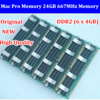 Free Shipping NEW Original Mac Pro Memory 24GB 667MHz DDR2 PC2-5300 FB-DIMM ECC 6x4GB Kit for macpro 1.1,2.1,3.1 update