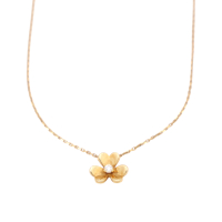 【二手名牌BRAND OFF】Van Cleef & Arpels 梵克雅寶 18黃K金 單鑽 Frivole Mini 項鍊 VCARP0J100
