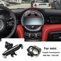 Car Mobile Phone Holder For BMW MINI Cooper Countryman F60 F56 One F54 F55 Air Outlet Mount GPS Support Stand For Gravity iPhone