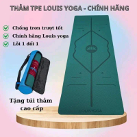 Thảm tập yoga cao su tpe 9mm định tuyến  caocấp Louis yoga