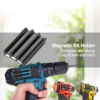 Drill Holder Stand with Adhesive Magnetic Bit Holder Powerful Magnet Drill Bit Stand Small for Milwaukee Impact Drivers Drills