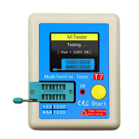 TFT LCR-T7 Máy đo bóng bán dẫn Màn hình đủ màu Đồng hồ vạn năng Máy kiểm tra điện trở ESR MOS/PnP/NP
