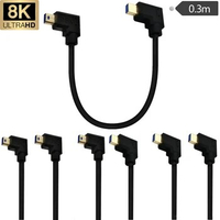8K/60Hz 4K/144Hz Supported Left Right 8K 60hz MiniDP Male Male 90° Left and Right Bend 4K/144Hz Notebook Monitor Projector Cable