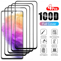 4Pcs Protective Glass Screen Protector For Samsung Galaxy A73 A72 A 73 72 4G 5G GalaxyA73 On For SamsungA73 Cover Tempered Film