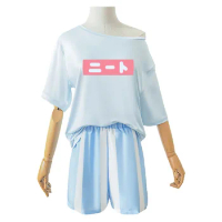Unisex Anime Cos Oyama Mahiro Cosplay Short-Sleeved Shorts Fashion Costumes Uniform Suits Sets Custom Size