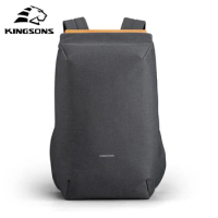 Kingsons 15.6'' Waterproof Laptop Backpack For Men 180 Degree Open Anti-theft Students Backpack With USB Port for Teenage Boys