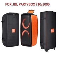 Bluetooth Speakers Storage Foldable Speaker Case for JBL Partybox 710 Double Zipper Carrying Storage Bags for JBL PartyBox 1000