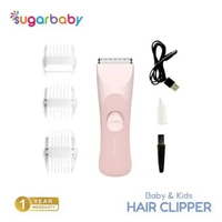 Sugar Baby Baby & Kids Hair Clipper - Alat Cukur Rambut Bayi/Portable Baby Hair Clipper Pink