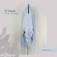Yukafi - DAISY KHIMAR Hijab Istan Syari Premium Jilbab Pesta Pengajian Haji Umroh Ceruty 2 Layer Jum