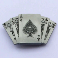 Poker With Pewter Finshing Belt Buckle