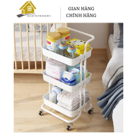 Xe Đẩy Spa 3 Tầng Đa Năng - Kệ để đồ bỉm sữa TD SHOP