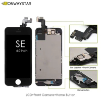 For iPhone SE A1723 A1724 A1662 LCD Full Assembly Complete Set Display Touch Screen Digitizer Panel Parts Camera Home Button