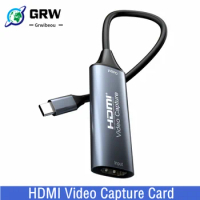HDMI to USB 2.0 USB 3.0 USB-C Video Grabber Box 4K 30Hz HDMI Video Capture Card For Macbook PS4 PC Game DVD Camera Recording