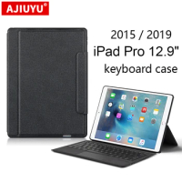 AJIUYU Keyboard Case For iPad Pro 12.9 inch 2017 2015 1th 2th Tablet Wireless Bluetooth A1670 A1671 A1584 A1652 Smart Cover