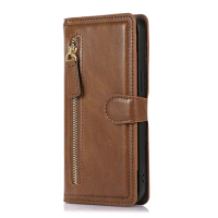 Wallet Leather Flip Case For Apple iPhone 14 13 12 11 Pro Max Plus X XS XR 6 6s 7 8 Plus se2020 Zipper Magnetic