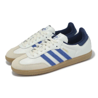 【adidas 愛迪達】休閒鞋 Samba OG 男鞋 女鞋 白 藍 麂皮 復古 德訓鞋 情侶鞋 愛迪達(JH5632)