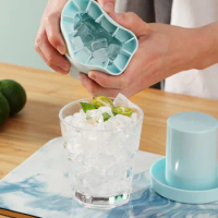 Ice Bucket Cup Silicone Mold Portable Cylinder Ice Cube Making Mould Quickly Freeze Ice Cubes Trays Ice Cream Maker Gadget