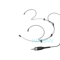 HIXMAN Black HM3-NL Adjustable OmniDirectional Headset Headworn Microphone For Saramonic UwMic Nady Azden Senal Boya Wireless