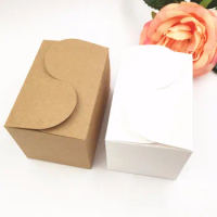 20pcs/lot Kraft Paper Wedding Favor Candy Boxes 9*6*6cm DIY Handmade Party Storage Packing Box/Gift Boxes