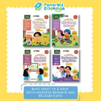 [Erlangga Official] Buku Paket Tk/Paud: Paket Asyik Merdeka Bermain & Belajar Usia 5-6 Tahun - Kurik